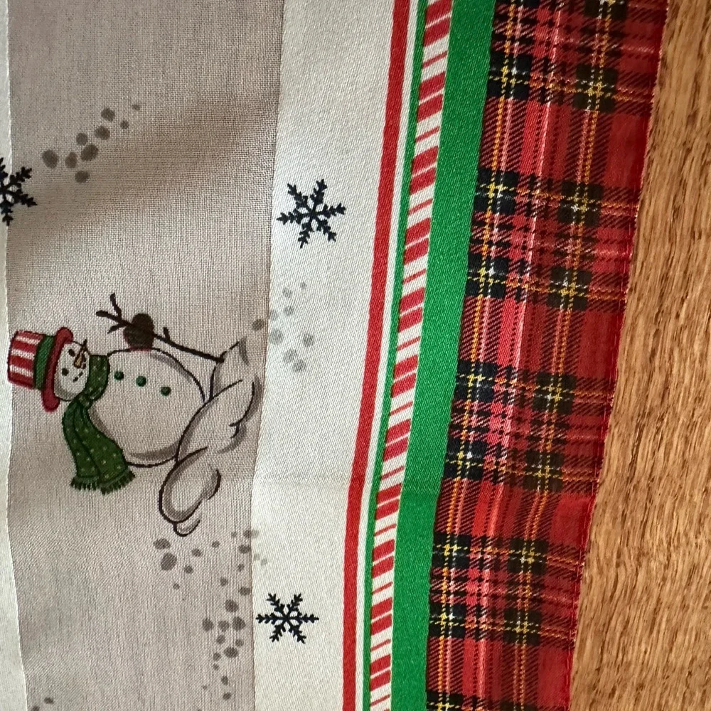 New Cejon Festive Snowman Kids Square Scarf, 21”x21”